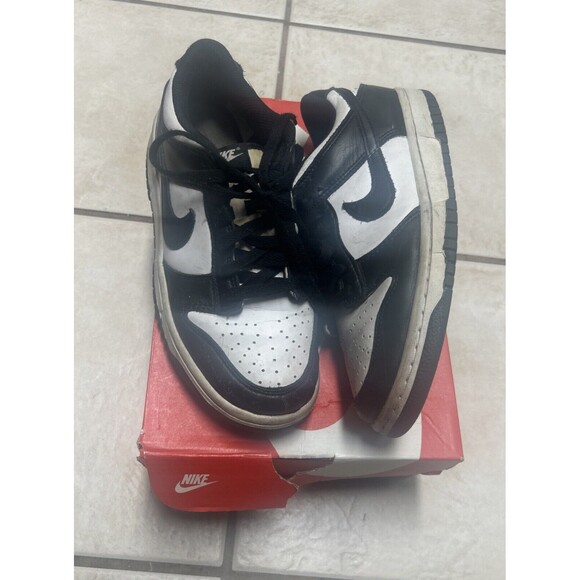 Size 6.5 Youth- Nike Dunk Low GS Sneakers Black/White Pandas